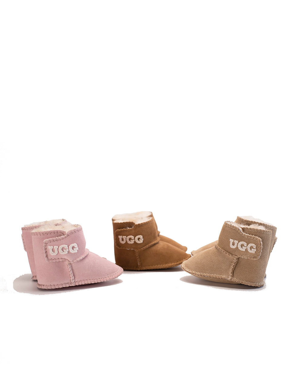 Baby UGG Embroidered Logo Booties Main image