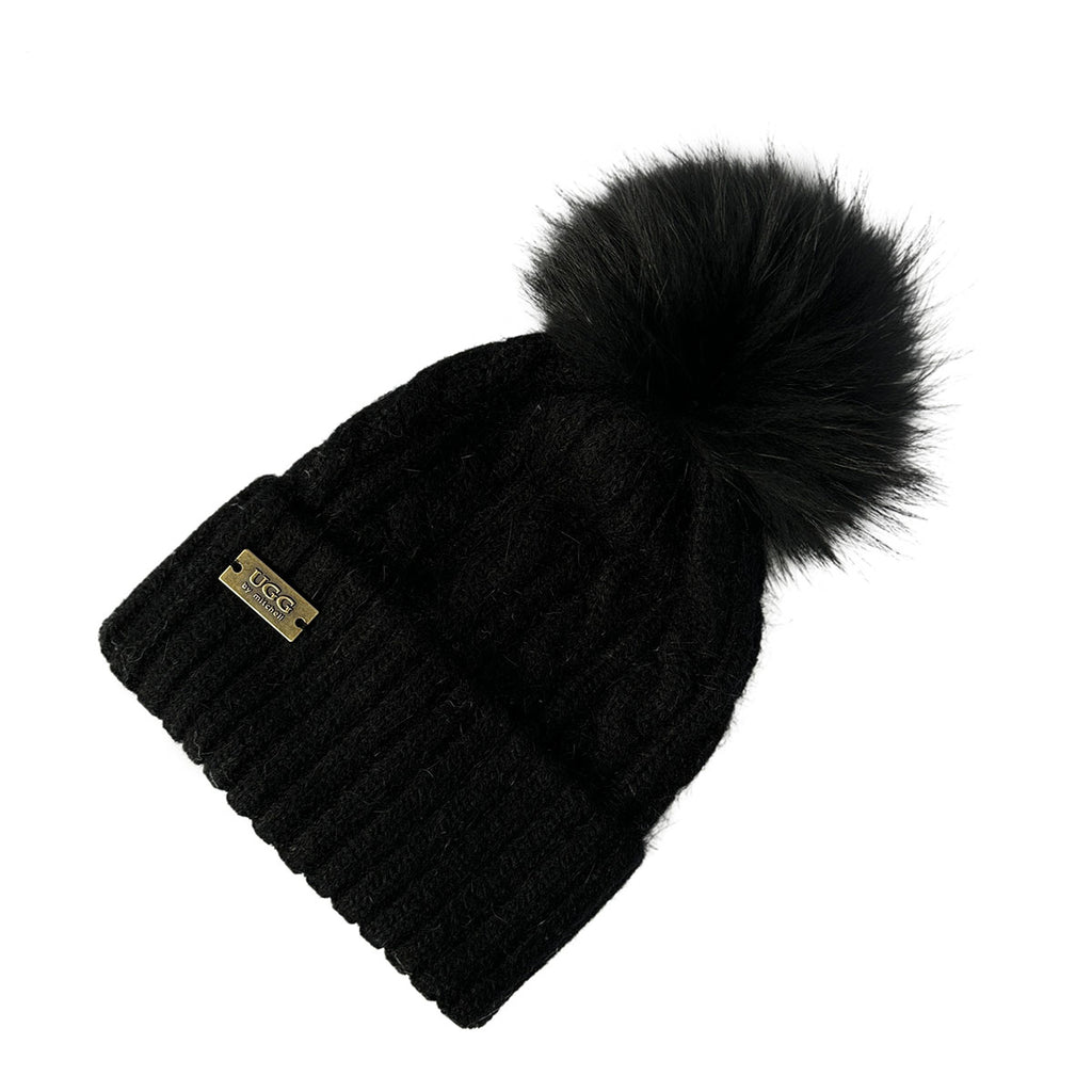 Mitchell-Y Pom Pom UGG Beanies 2P - UGG Specialist Australia