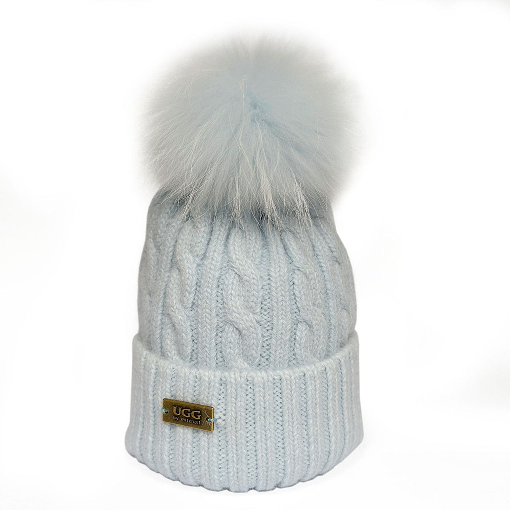 Mitchell-Y Pom Pom UGG Beanies 2P - UGG Specialist Australia