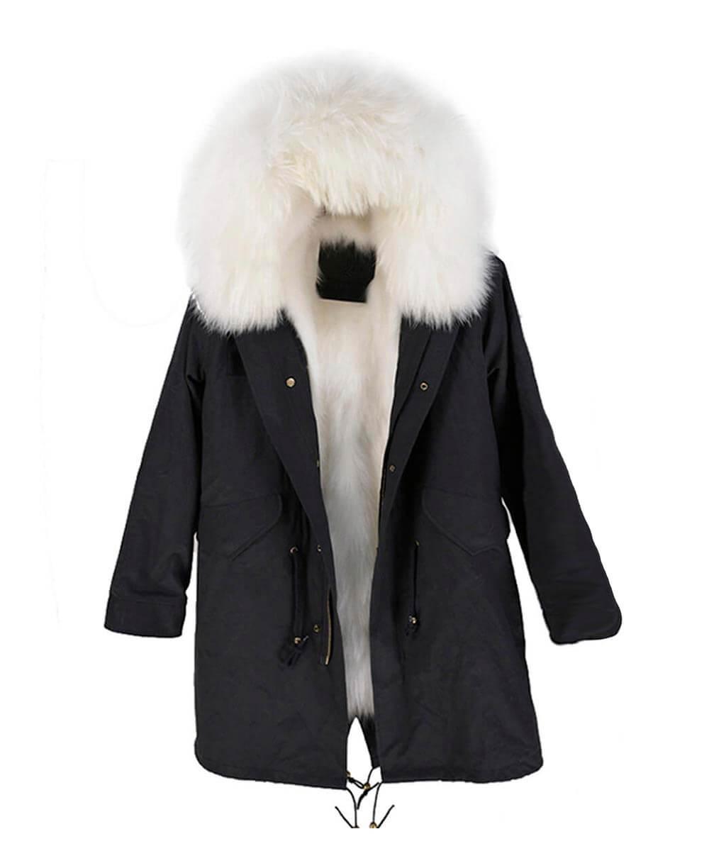 Parka Jacket Black & White - Women Secondary image