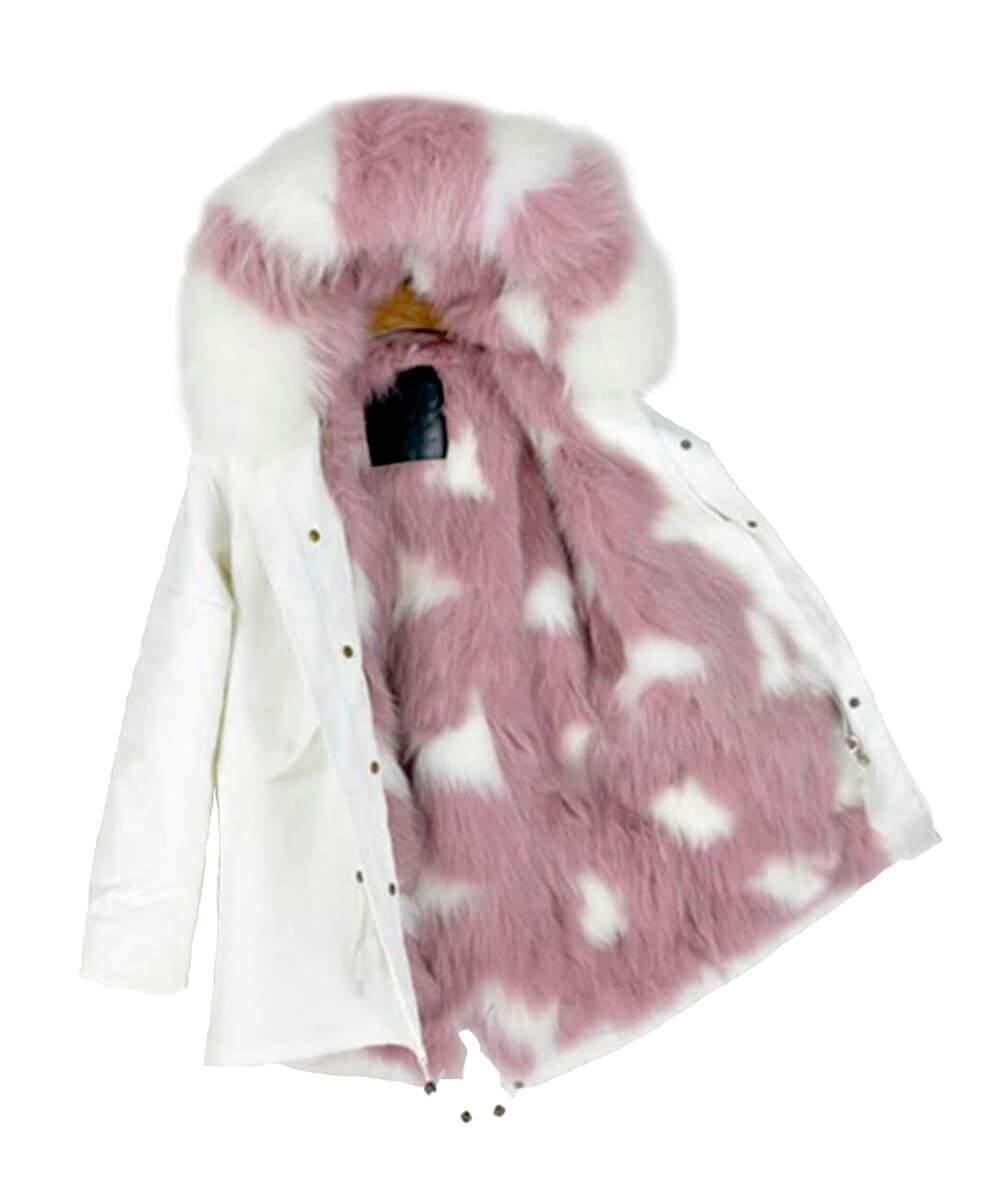 Parka Jacket White & Pink - Women - UGG Specialist Australia Main image