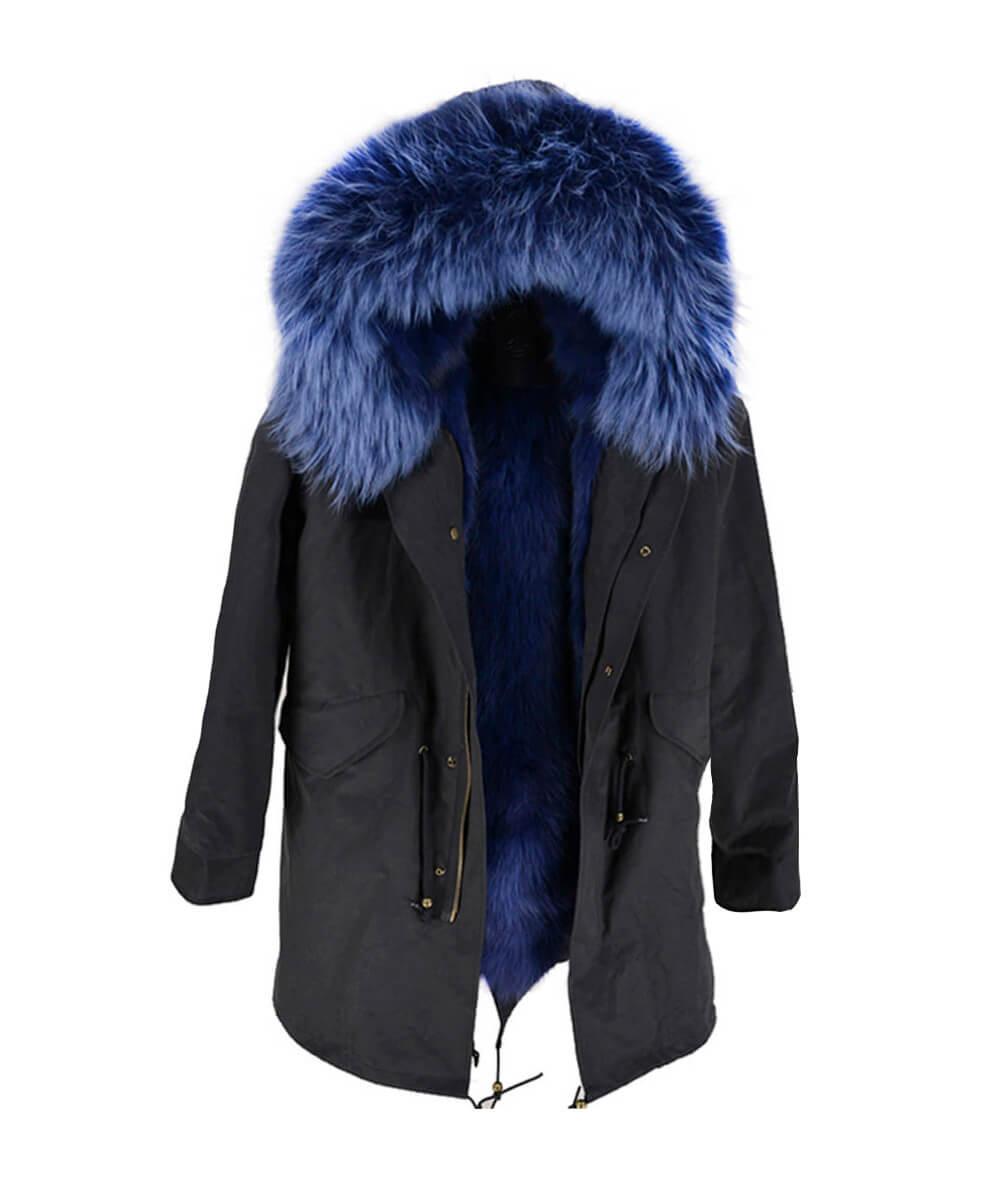 Parka Jacket Black & Navy - Women Secondary image