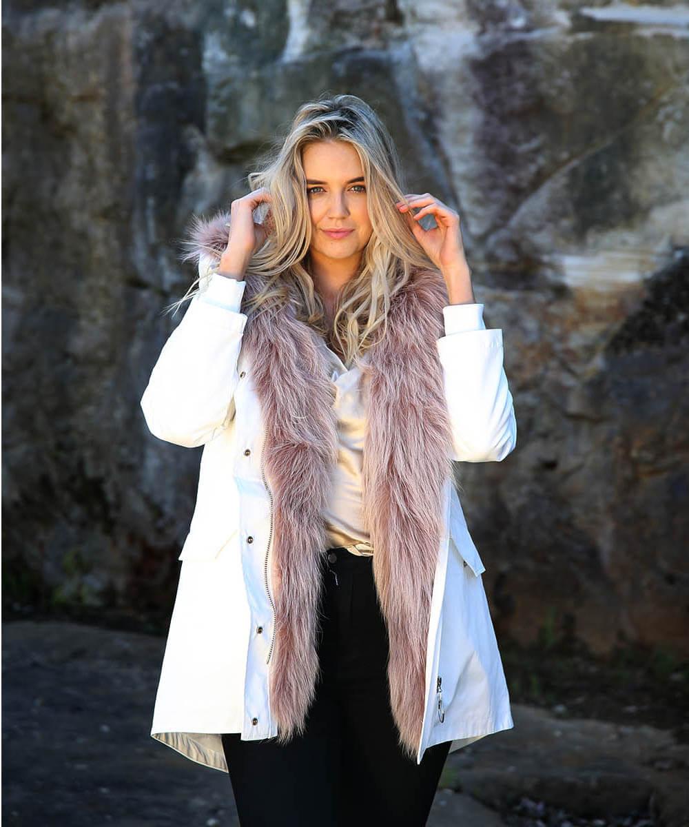 Raccoon Fur Jacket - Women - UGG Specialist Australia Main image