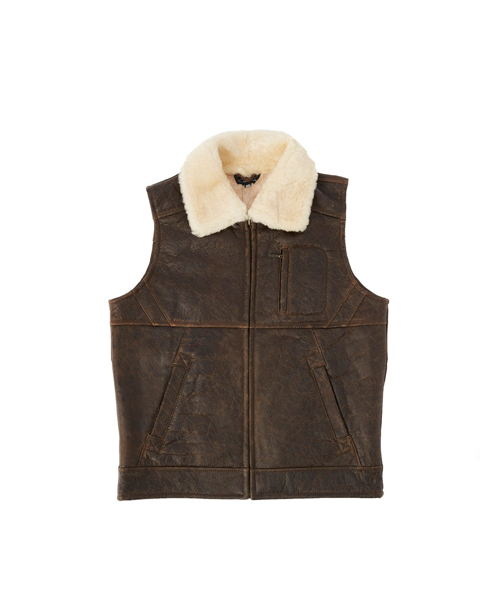 Nappa Bomber Sheepskin Vest - Men Secondary image